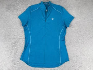 Pearl Izumi Radtrikot Damen Large blau 1/2 Zip Kurzarm Reißverschluss auswählen - Bild 1 von 14
