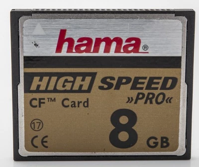 Hama CF Karte High 8GB Speed Pro SPEICHERKARTE MEMORY CARD - Image 1 of 2