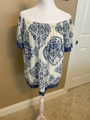 Lucky Brand 露肩上衣,大号 — 第 1/4 张图片