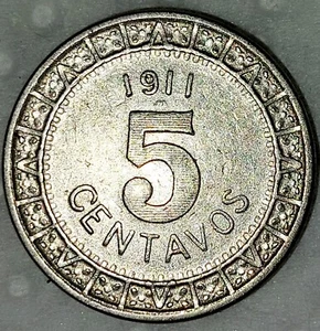 MEXICO 5 CENTAVOS-1911 M. - Picture 1 of 2