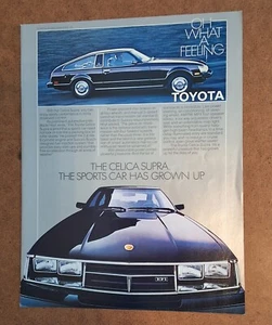 Old Vintage Automobile - Toyota - Celica Supra - 1979 Car AD - Picture 1 of 1