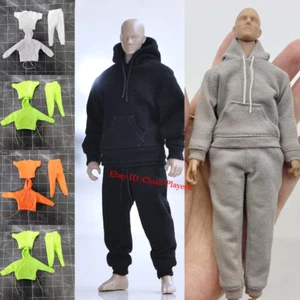 1/12 Scale Fashion Hoodies Sport Pants Short Sleeves t Shirt for 6'' Figure Doll - Picture 1 of 35