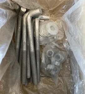 The Hillman Group 260291 5/8 x 8-Inch Anchor Bolt, With Washers & Nuts 10-Pack - Bild 1 von 3