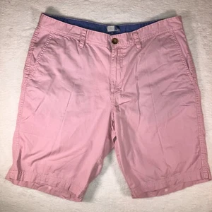 14th & Union Slim Fit Chino Shorts Mens 36W Pink Cotton High Rise Zip Fly Button - Picture 1 of 5