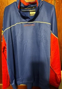 Kansas Jayhawks KU Adidas Track Jacket XXL Pullover Button Up NEW WITH TAGS - Picture 1 of 11