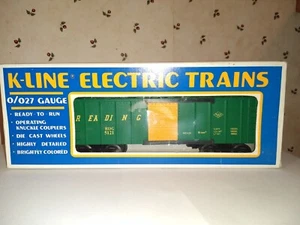 K-Line K-5121 Reading Boxcar Green W/ Yellow Door NOS!! - Picture 1 of 13