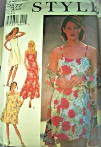 Miss Style 2577 Pattern Slip Dress Knee Length Jacket UNCUT Size 6-8-10-12-14-16 - Picture 1 of 3