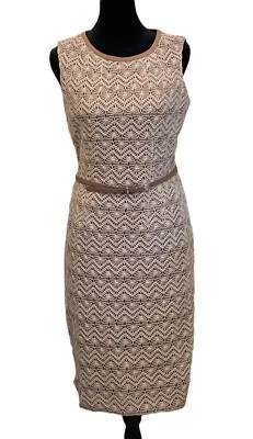 Vestido recto sin mangas cubierto de encaje talla 8 Anne Klein corporativo negocios informal Foto 1 de 4