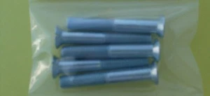 VITI A FESSURA TESTA SVASATA BULLONI 1/4" UNF X 1 5/8" LUNGHEZZA X 5 - Foto 1 di 1