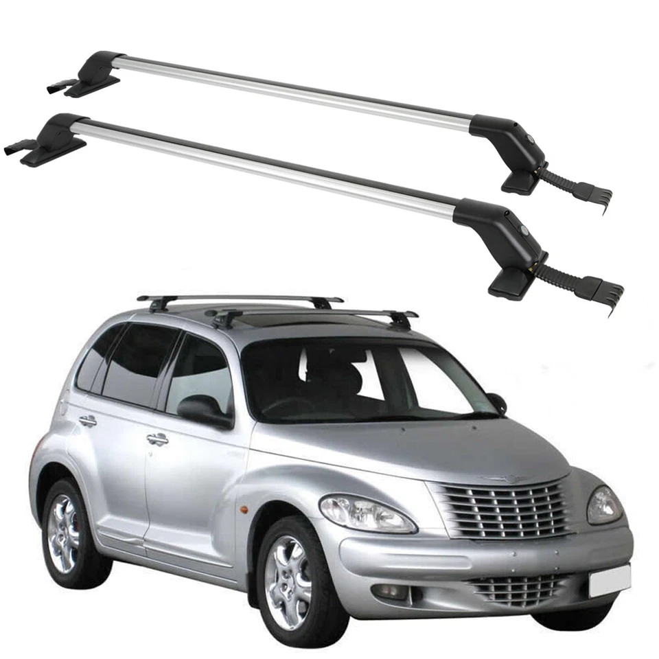 43.3" Luggage Carrier w/Lock Top Roof Rack Cross Bar For Chrysler 200 300 300C - Image 1 of 4