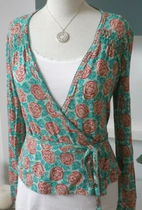 Blutsgeschwister Wickelshirt Shirt Wickeljacke Jäckchen grün braun 38 M NP 70€ - Bild 1 von 24