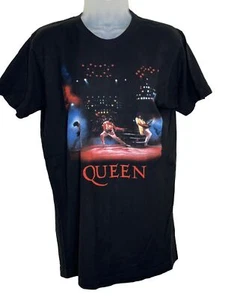 Camiseta Queen Freddie Mercury Rock Band Camiseta Negra Mediana Brian May Roger Taylor - Imagen 1 de 4