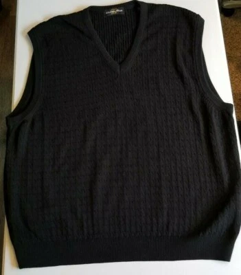 Golden Bear Para Hombres XL Jack Nicklaus Golf Suéter Chaleco Negro Cuello en V  Foto 1 de 4