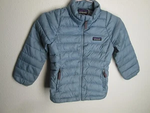 Patagonia down jacket kids XS 5-6 light blue puffer quilted everyday parka cute - Picture 1 of 15