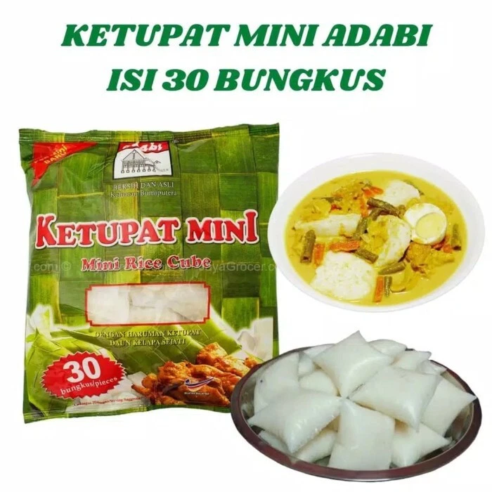 6packs (30pcs x 20g) - ADABI Ketupat Mini Rice Cube - Image 1 of 1