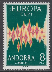 Andorra Española 72 Europa - Jahrgang 1972 - Neu Original Gummi ohne Stempel - Bild 1 von 1