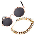  Adorable Cat Necklace Glasses Gerbil Cage Pet Accessories Set Sunglasses Mini