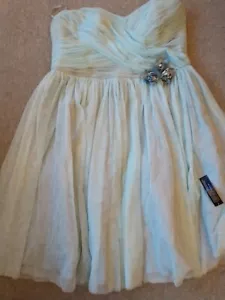 Women's No.1 Jenny Packham Turquoise Shorter Length Evening Dress Size 18 - Picture 1 of 4