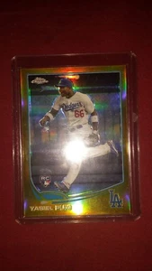2013 Topps Chrome Update Yasiel Puig Gold Refractor #MB-53 (46/250) - Bild 1 von 2