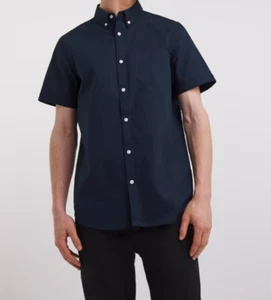 JACAMO Men Oxford Short Sleeve Smart Casual Shirt 100% Cotton Size M-5XL RRP £22 - Picture 1 of 4