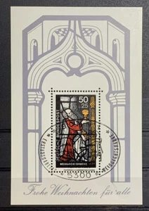 1977 German Block Post Stamp Merry 1977 Christmas For Everyone - Picture 1 of 7