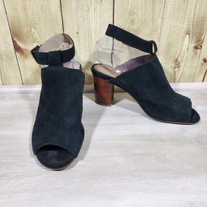 Vionic Kaia Stacked Heel Black Brown Suede Sandal Shoes Women’s Size 10 - Picture 1 of 14