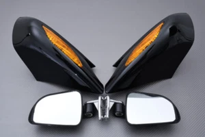Rétroviseurs Noir avec Clignotants Orange HONDA ST 1300 PAN EUROPEAN 2008-2017 - Picture 1 of 5