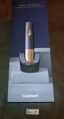 Cuisinart Electric Wine Bottle Opener Rechargeable, Grey And Copper BNWB BULK129 - Image 1 of 4