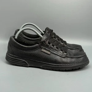 Zapatos informales Mephisto Cruiser para hombre 8 de cuero negro punta redonda parte superior baja para caminar - Imagen 1 de 11