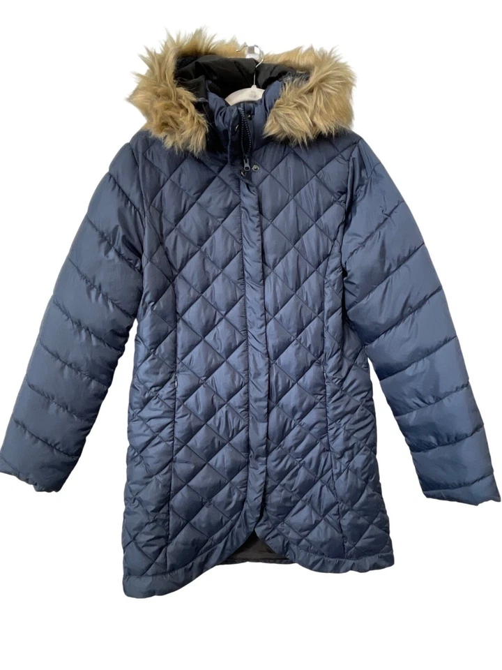 Abrigo Parka Sporto Tulip Acolchado Resistente al Agua Talla Grande Azul Marino Prendas Exteriores Foto 1 de 4