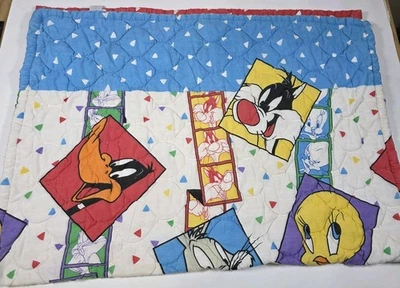 Edredón de cuna acolchado Baby Dreams Looney Tunes 1997 vintage Foto 1 de 4