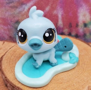 Auténtico ornitorrinco y almohadilla para salpicaduras Littlest Pet Shop (LPS) # 3885 Orna Curley  - Imagen 1 de 7