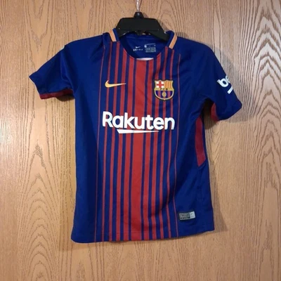 Nike FCB Barcelona Rakuten Brown #07 Dri-Fit Soccer Jersey Youth Small - Image 1 of 4