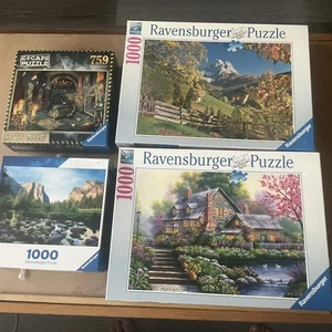 Ravensburger Puzzle 1000 Teile Menge 4, Nachlass Verkauf Hunderte von Puzzles - Bild 1 von 5