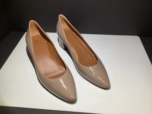 Zapatos para mujer Aquatalia Pheobe nude Italia talla 7,5 charol - Imagen 1 de 14