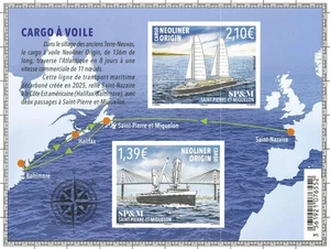 Pierre Miquelon 2025 SPM boat Sailing cargo ship Neoliner Origin halifax ms2v - Picture 1 of 1
