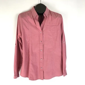 Woolrich Long Sleeve Button Up Shirt Women's Large 100% Cotton Casual Workwear - Picture 1 of 12