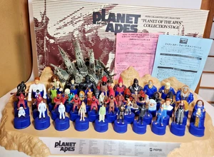 PLANET OF THE APES Pepsi Caps Full Set 42+10 Big Figures Stage Box Papers Japan - Picture 1 of 24