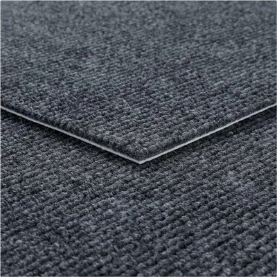 Teppichfliesen Selbstklebend Dunkelgrau 32 Teppichfliesen Rutschfest Teppichb... - Bild 1 von 4