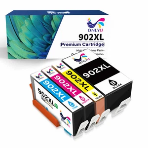4 cartuchos de tinta PK para HP 902XL 902 XL Officejet 6951 6958 6962 6979 6978 6975 - Imagen 1 de 7