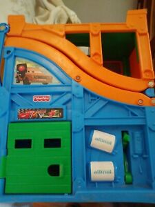 Fisher Price Little People Cars, Rev N Sound Race Track *RAMP* Only ..Talking