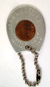 De colección JOHN L. KEFFALAS CONTRACTING CO MAYORDOMO PA Anuncio LLAVERO CENTAVO AFORTUNADO - Imagen 1 de 5