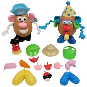 Vintage Potato Heads with Accessories - Playskool Hasbro 1985