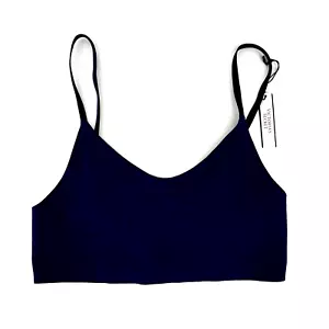 Sujetador Bralette Victorias Secret Sin Alambres DESCONTINUADO Azul Marino Pequeño Nuevo - Imagen 1 de 7