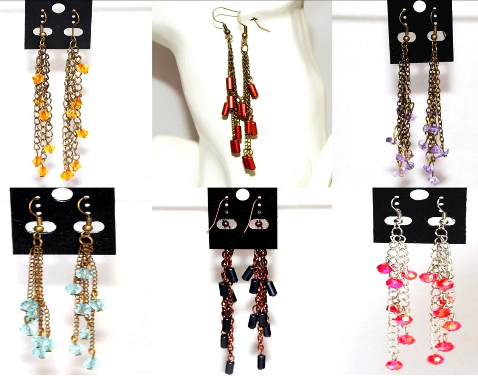 Modeschmuck, Ohrschmuck, 1 Paar Ohrringe, Ohrgehänge Neu für Damen Mehrfarbig - Bild 1 von 1