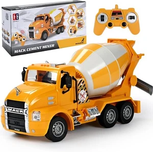 MACK Licensed RC Cement Mixer Truck - Rechargeable Toy with Realistic Lights - Picture 1 of 11