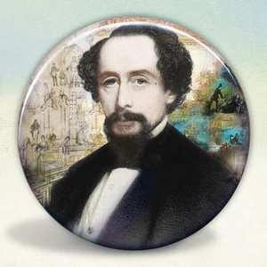 Charles Dickens Pocket Mirror Tartx - Picture 1 of 3