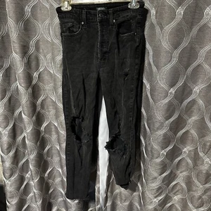 Wild Fable Distressed Black Wash High Rise Skinny Jeans Junior Größe 0 - Bild 1 von 7