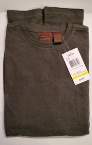 Cabela's Sueded Crew Green Heather Me Medium Long Sleeve Shirt NEW - Picture 1 of 6