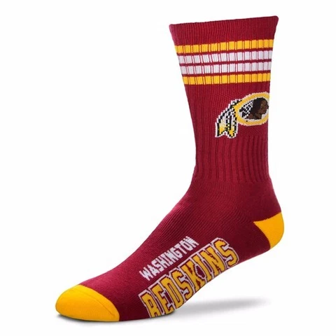 Washington Redskins retro NFL FBF Youth Sized Kids 4 Stripe Deuce Socks Cover